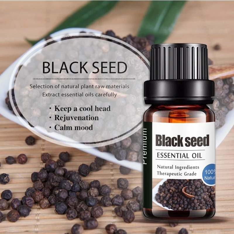 

10ml Pure Natural Plant Black Seed Essential Oils Anti-stress Aroma Oil Massage Oil High Effective