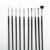 10 Шт Nail Art Brush Акриловый Гель Poilsh Painting Drawing Carving Dotting Карандаш Черный Маникюрный Инструмент Liner Dotting Pen Set