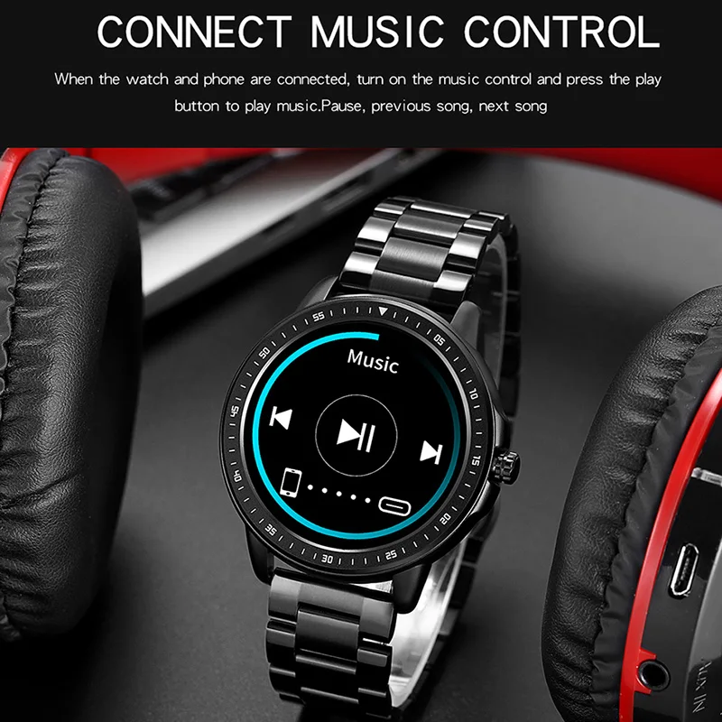 Gorben-reloj inteligente unisex, accesorio de pulsera resistente al agua con control del ritmo cardíaco y del sueño, Bluetooth, conexión IOS y Android, modelo CF19, SW001 - Imagen 2