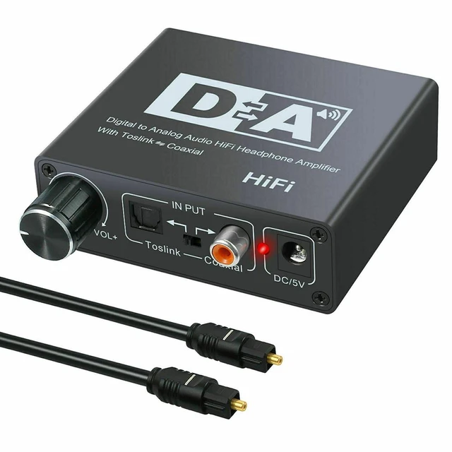 Hifi DAC Amp Digital Zu Analog Audio Converter RCA 3,5mm Kopfhörer Verstärker  Toslink Optical Coaxial Ausgang Tragbare dac 24bit _ - AliExpress Mobile
