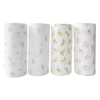 

4Pcs Kitchen Multi-Function Paper Towels Oil and Water Absorbing,Cleaning and Dish Cloth for Kitchen Random Styles