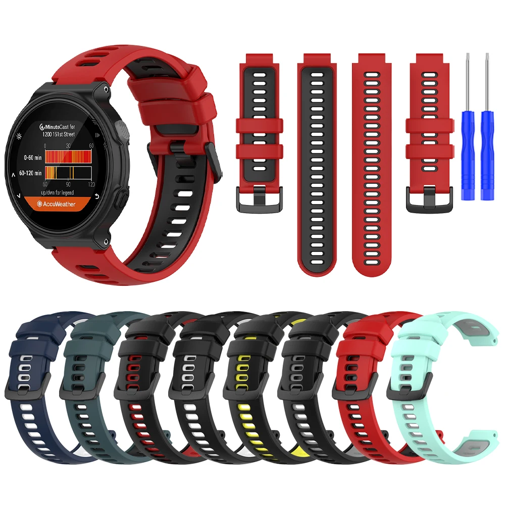 Sports Silicone Watch Strap Band For Garmin Forerunner 220 230 235 - Main Image