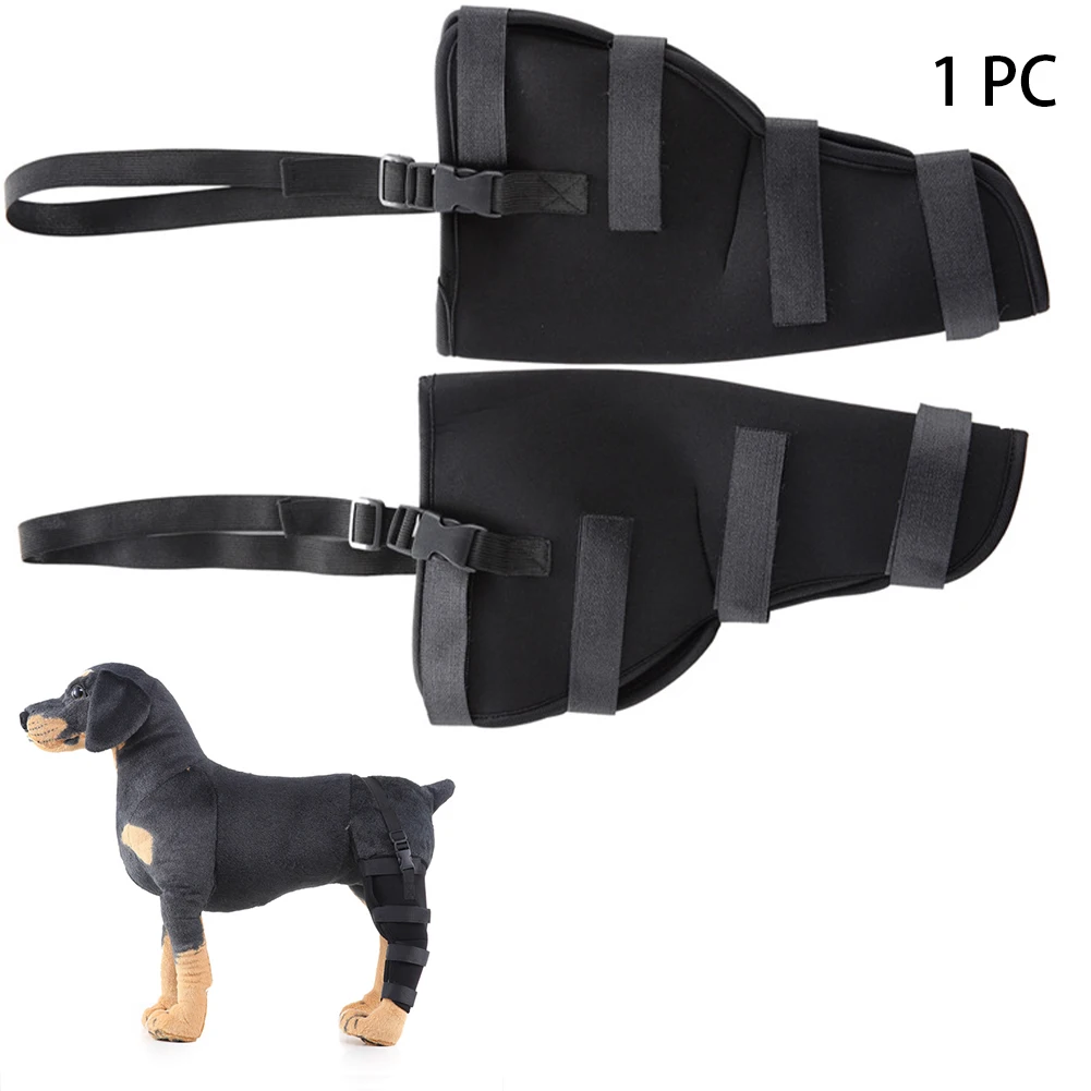 1PC Breathable Dog Support Brace Pain Relief Hind Leg Fixed Aid Tool Hock Wound Protector Joint Wrap Pet Knee Pad Injury Recover