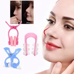 3pcs Nose Shaper Massager Clip + Straightening Beauty Clip + Nose Up Clip Correction Set New For Face Beauty Care Medical Tools