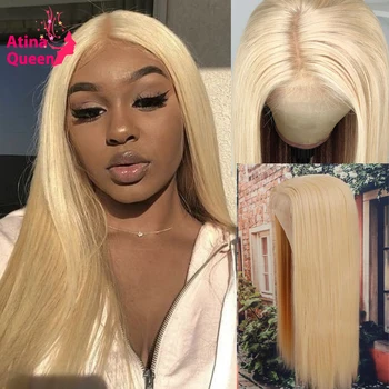 

130-150 Density 613 Blonde Full Lace Human Hair Wigs PrePlucked Remy Wig With Baby Hair Glueless Lace Front For Black Women