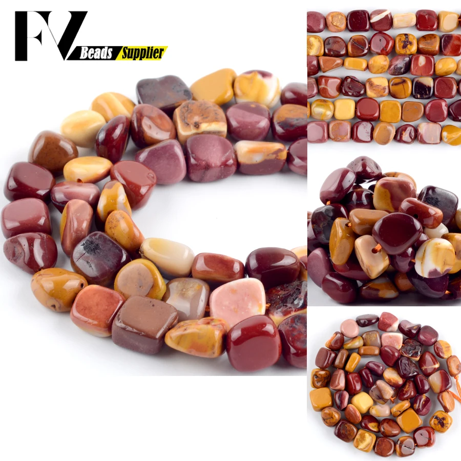 

Natural Shaped Irregular Mookaite Stone Loose Beads 8-10mm Spacer Chips Beads For Jewelry Making DIY Bracelets Necklace 15"