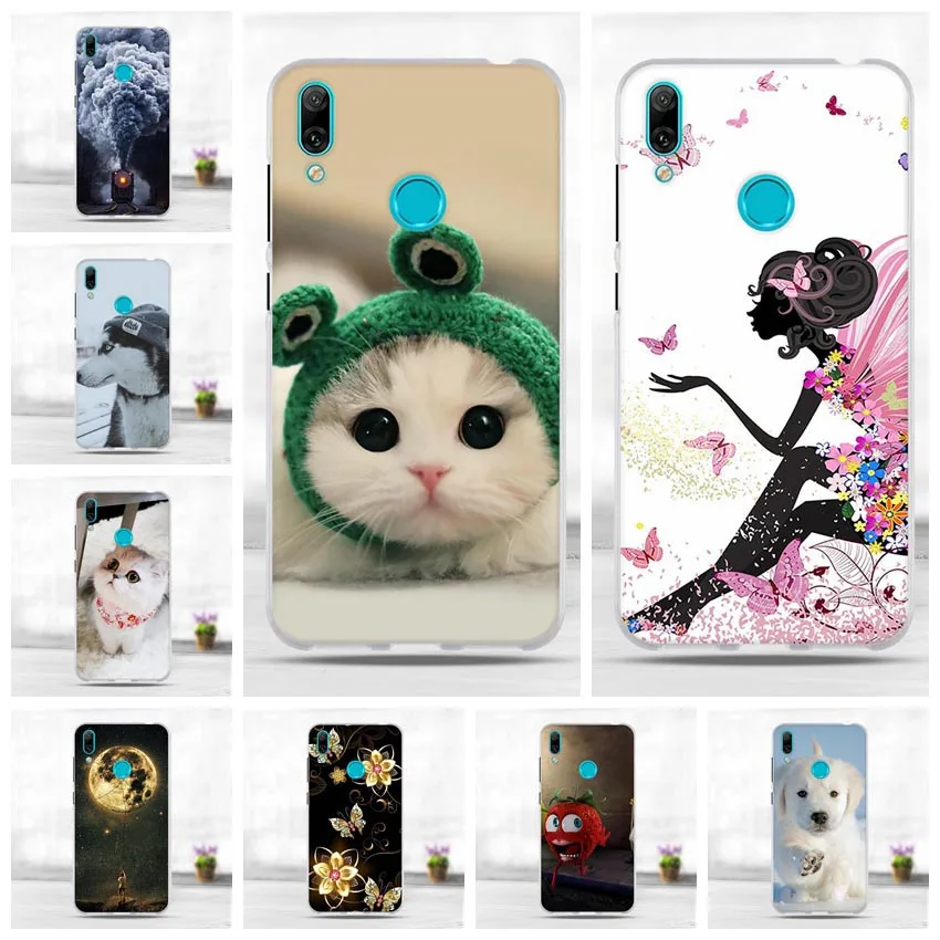 Для Funda Huawei Y7 Prime 2019 чехол для Pro телефона силиконовый мягкий ТПУ Enjoy 9