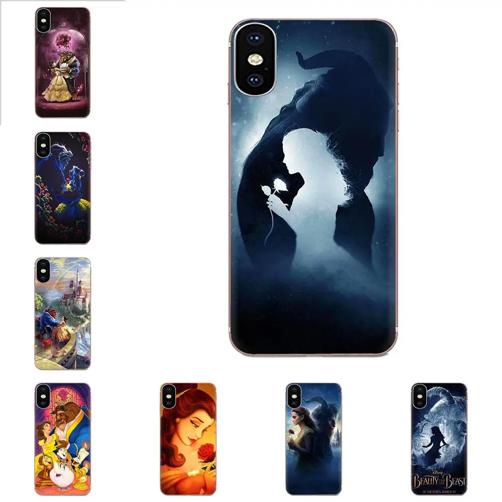 Для Apple iPhone 4 4S 5 5C 5S SE SE2 6 6S 7 8 11 Plus Pro X XS Max XR мягкие чехлы Beauty Beast Rose | Мобильные