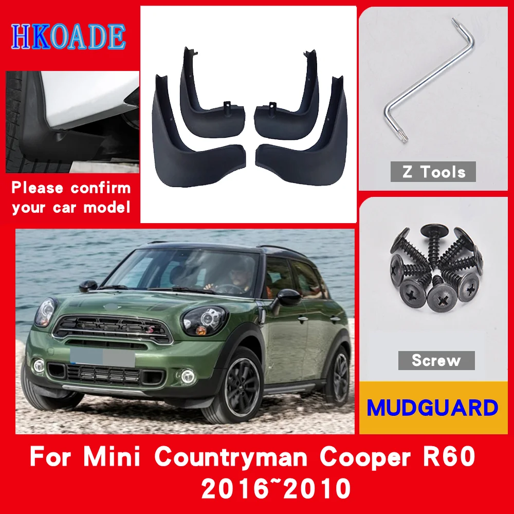 CarFenderMudFlapsForMiniCountrymanCooperR6020102016Mudguards