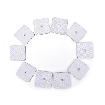 

10Pcs Tens Digital Therapy Machine Massager 5*5cm Nerve Stimulator Electrode Pads Tens Electrodes Comfortable massage tools
