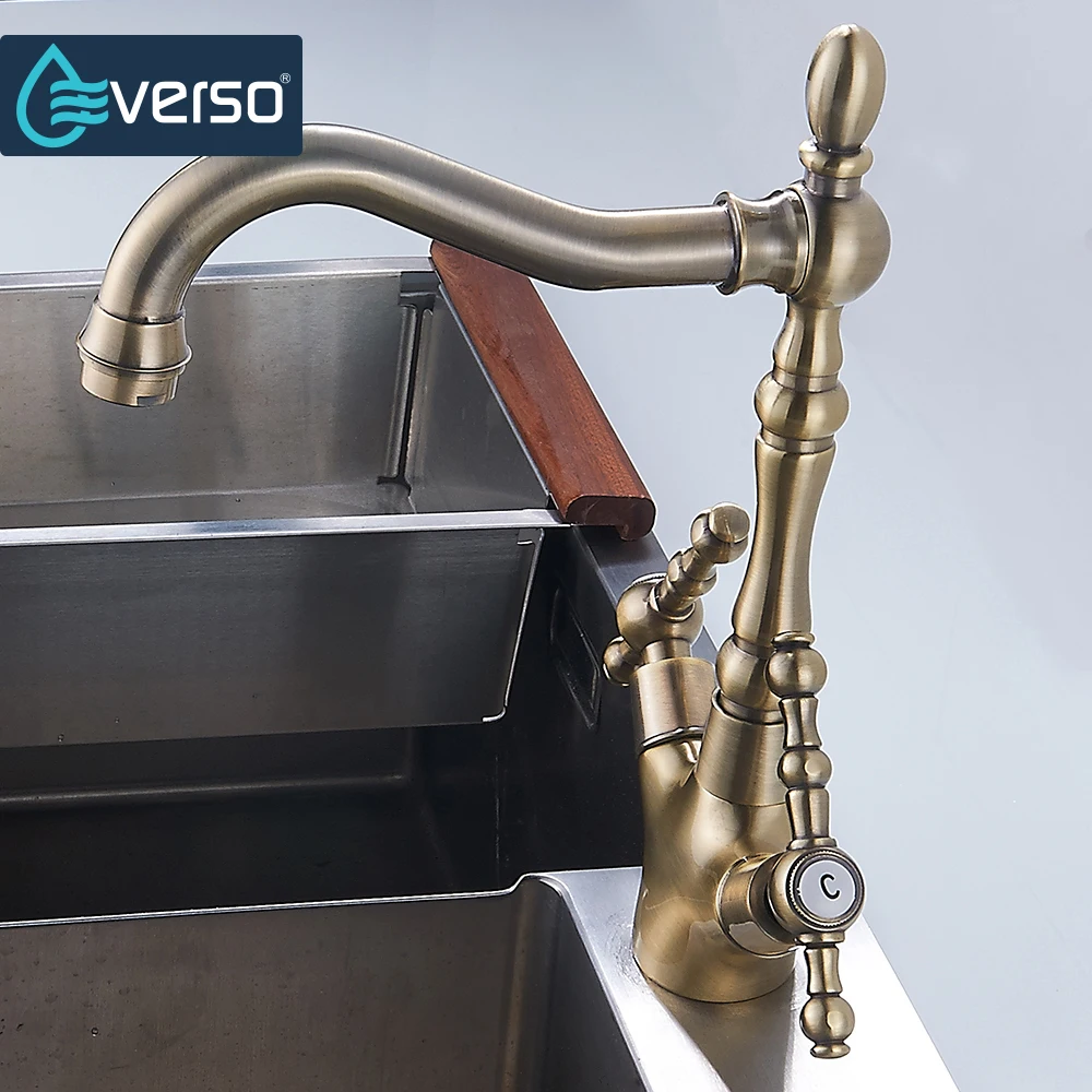 Высококачественный кухонный смеситель EVERSO Бронзовый Смеситель для воды