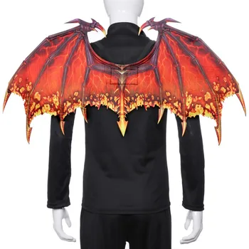 

Halloween Costume Adult Costume Props Dance Props Non-woven Dragon Wings Halloween Cosplay Party Back Straped Adjustable Wings