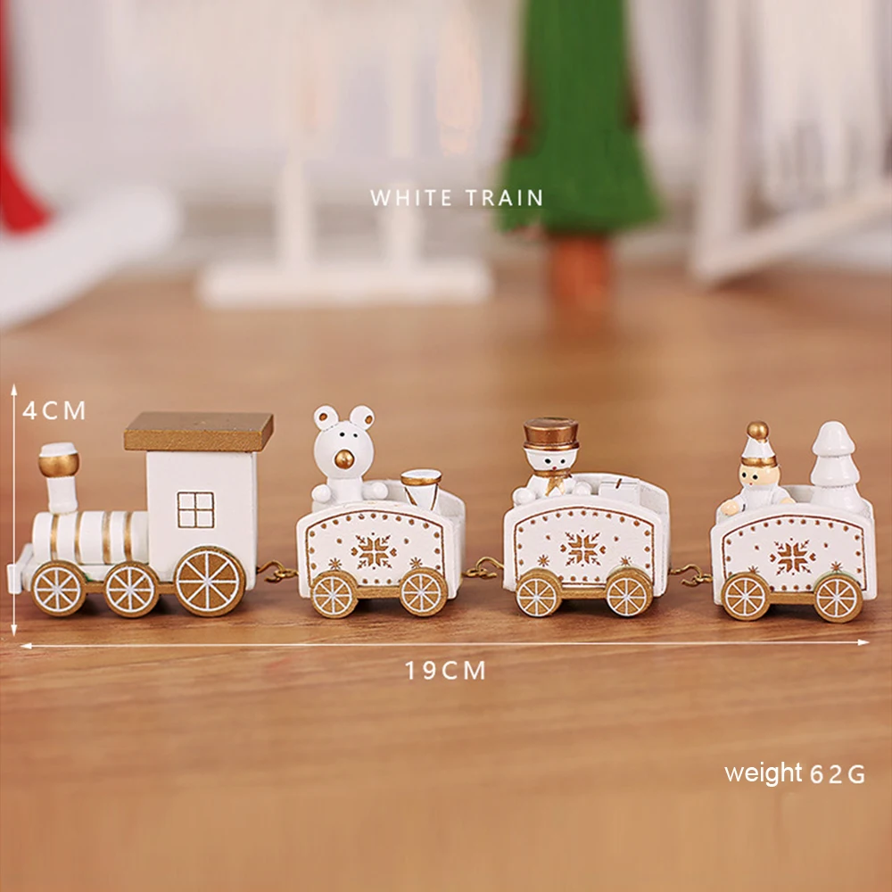 Petit Train De Noel En Bois Pour Enfant Et Bebe Joli Petit Train D Ornement Cadeau De Noel Aliexpress