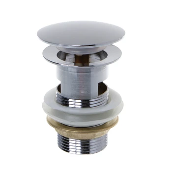 

Bathroom Sink Drain Stopper Sink Tap Push Button Pop up Waste Plug Slotted Drain