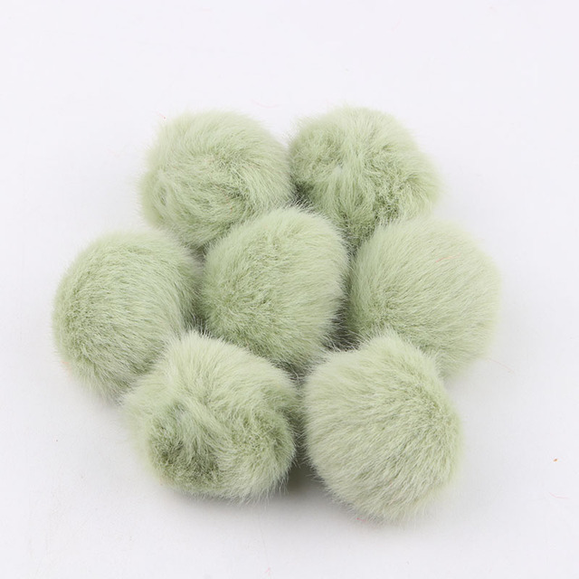 Pom Ball 25mm 35mm Imitation Fur Mink Pompoms 2.5cm 3.5cm Lovely Fluffy Pompon DIY For Garment Scarves Sewing Supplies