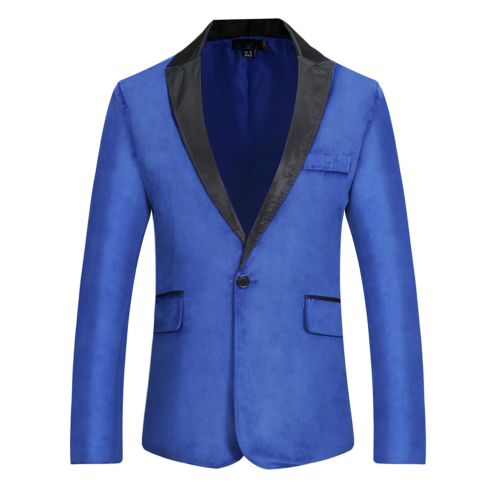 

New Style Multicolor Joint Suede Suit Coat Men Versatile Simplicity Single Breasted Autumn And Winter Small Suit Zt-x1