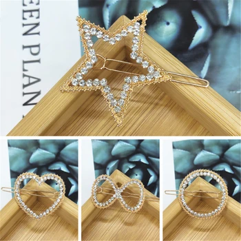 

Hair Styling Duckbill Star Rhinestone Fashion Hair Clips Hairpins Hair Accessories