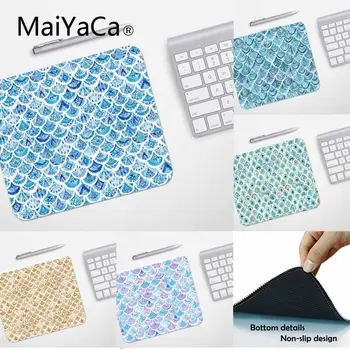 

MaiYaCa Shell Mermaid Tail Scale Customized MousePads Computer Laptop Anime Mouse Mat Rubber PC Computer Gaming mouse pad