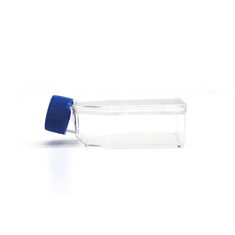 Sterile Cell Culture Flasks 25cm 75cm 175cm2 Plastic Laboratory Bottle With Filter Cap