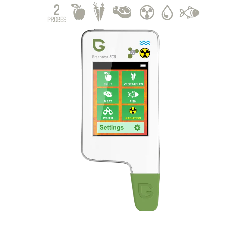 White Greentest ECO-5F 3 в 1 излучения жесткость воды нитратный тестер тест диетические нитраты в еде фрукты овощи мясо рыба - Цвет: White