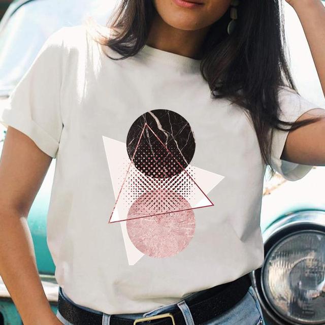 Cartoon Casual Printing T-shirts Regular Ladies T Top Shirt Print Female Graphic Fashion Tee O-neck Short Sleeve T-Shirt