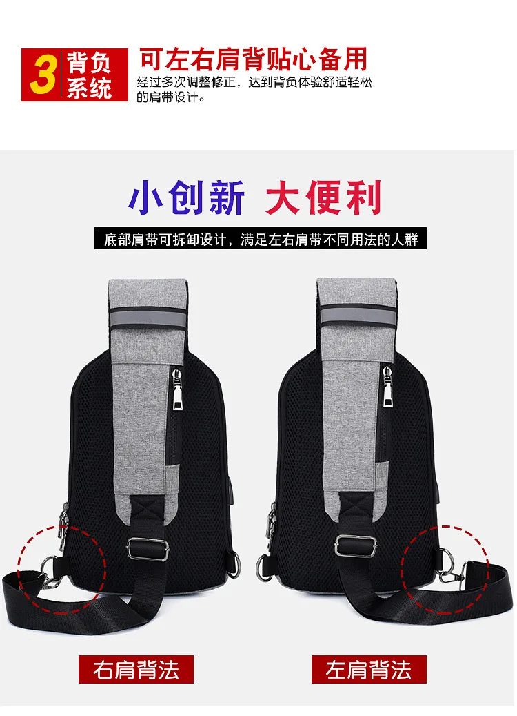 Стиль, сумка через плечо, деловая, повседневная, зарядка от кражи, лавсан, водонепроницаемая, для путешествий, USB, модная и спортивная сумка через плечо