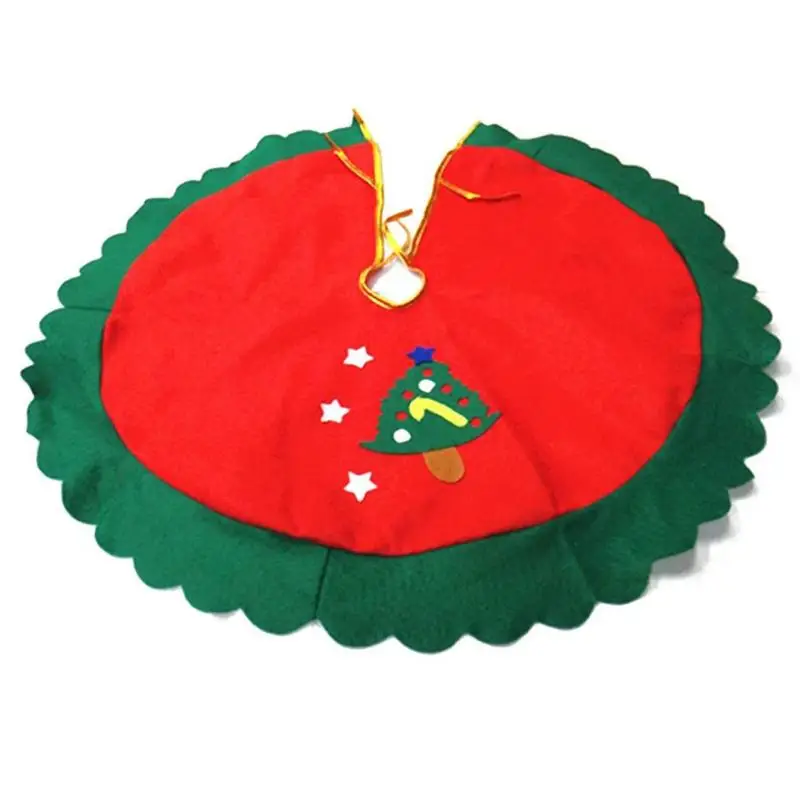 Юбки с рождественской елкой, коврик для пола, изысканный износостойкий плюшевый чехол, новогодние, рождественские, вечерние, для украшения дома, ковер - Color: 60cm