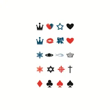 Cute Finger Ring Small Pattern Waterproof Temporary Tattoo Sticker Arm Leg Fake Tattoo Water Transfer Sticker Men Women