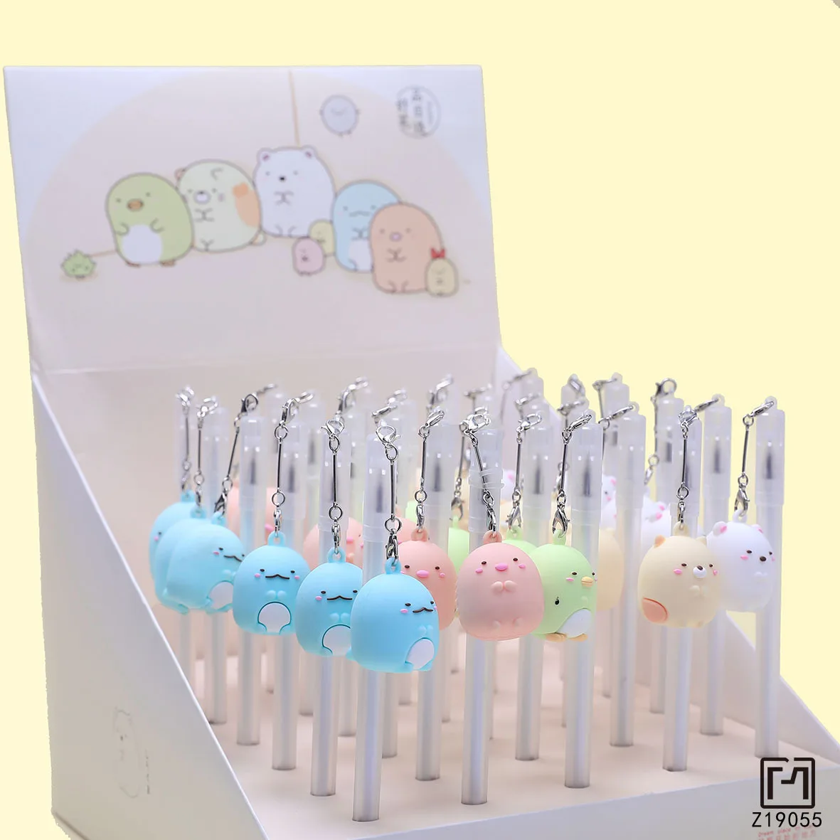 Гелевая ручка с подвеской Sumikko Gurashi 2 шт./лот Милая Черная нейтральная 0 5 мм