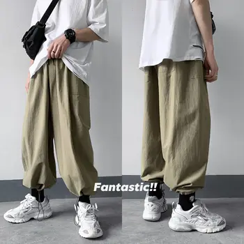 

2020 Men's Fashion Trend Casual Pants Loose Streetwear Military Trousers Grey/green Color Joggers Sweatpants Plus Size M-2XL