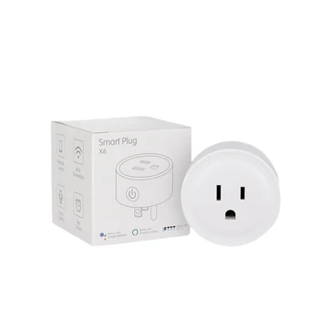 

X6 APP Control Smart Socket Work Compatible with Alexa, Google Home & IFTTT, 2.4G 10A Wifi Outlet US Plug
