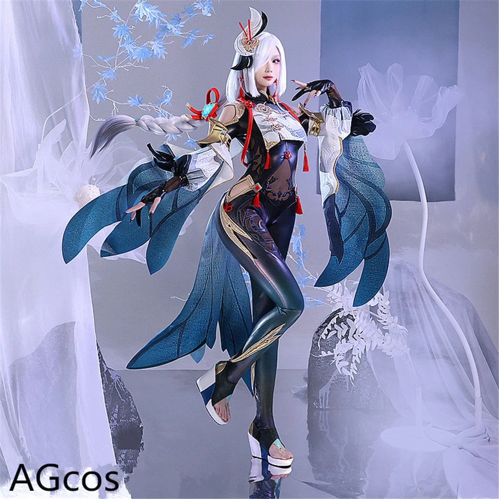 

AGCOS Presale!!! Genshin Impact New Skin SHENHE Cosplay Costume Woman Sexy Dress Christmas Cosplay Costumes