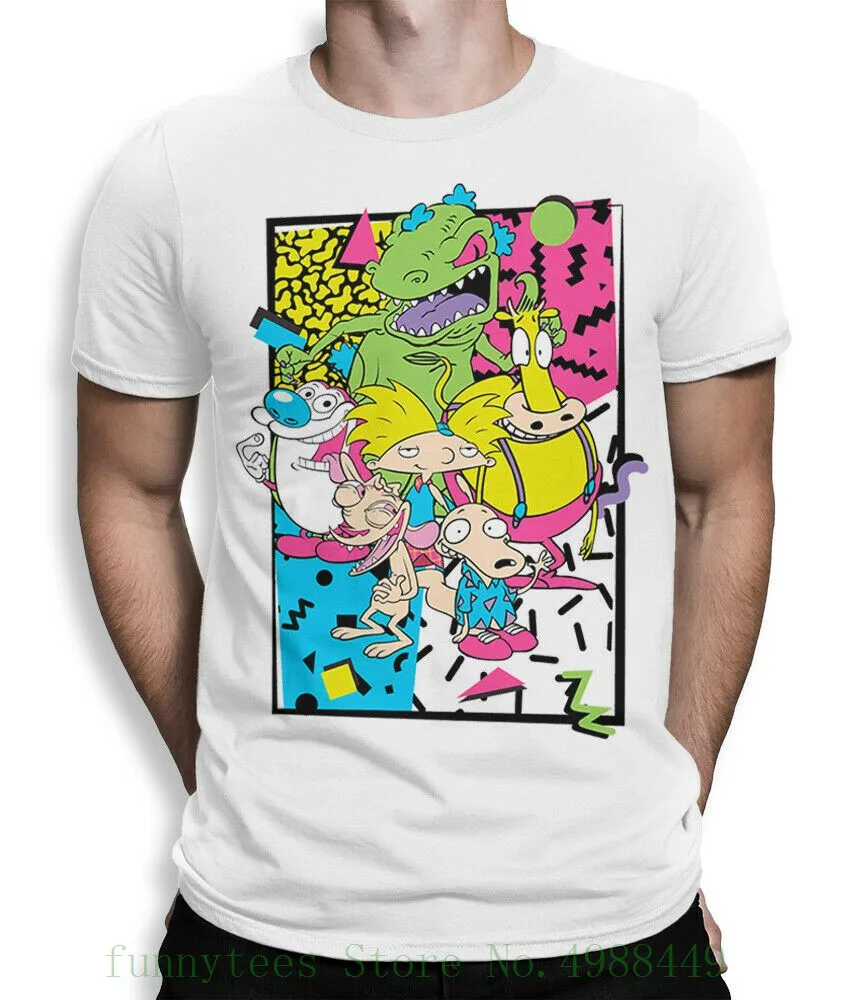

Cartoons From The 90s & 00s T Shirt , Men's All Sizes Summer Fashion Men Kawaii