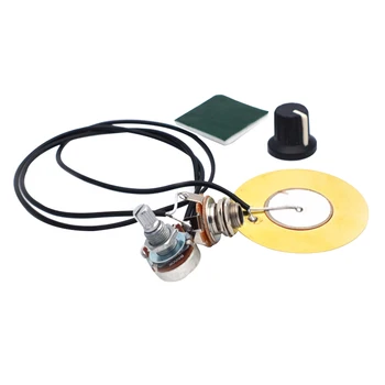 

50mm Professional Instrument Sound 6.35MM Output Jack Guitar Pickup Ukulele Tuner Portable Piezo Transducer Acoustic Practical
