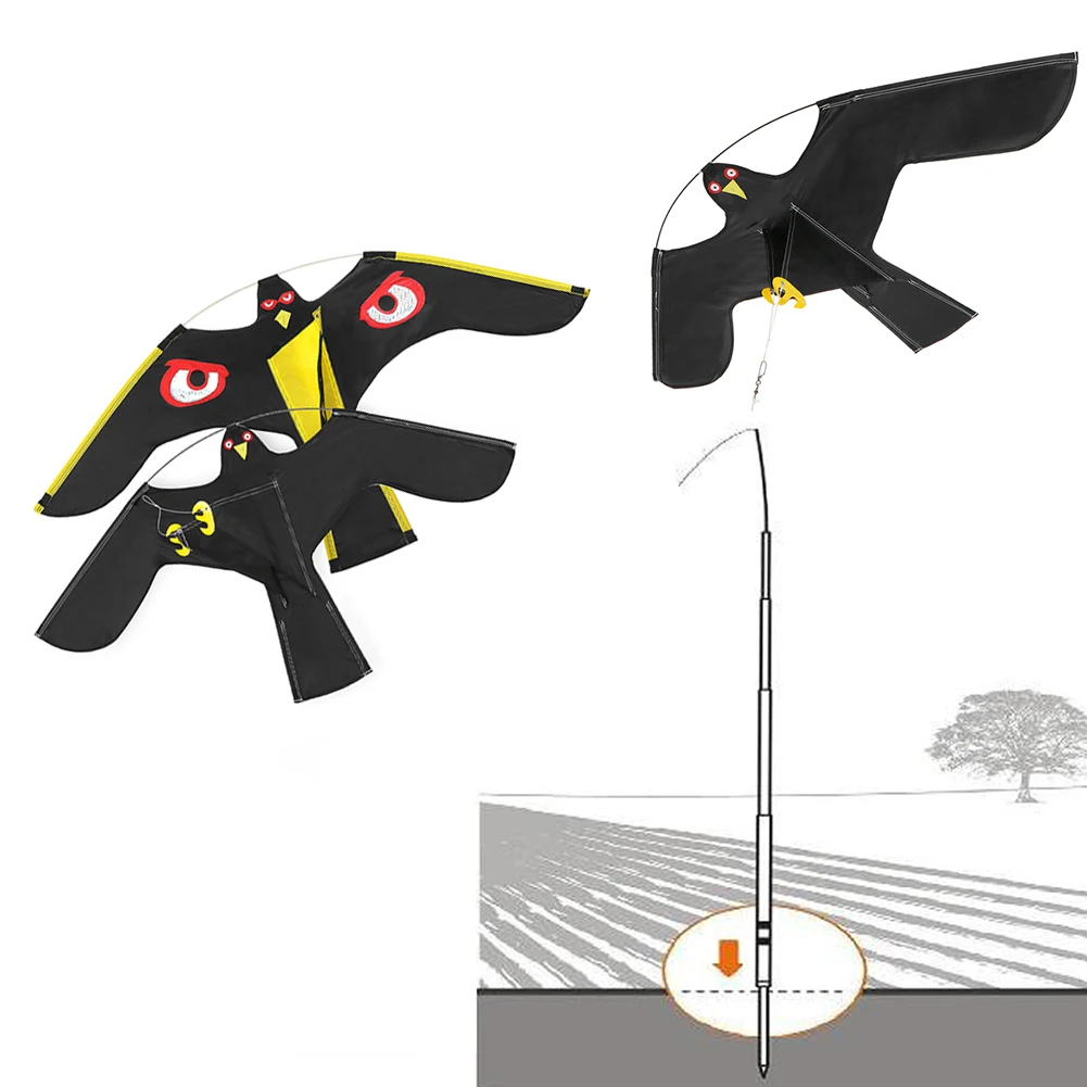 

Emulation Flying Hawk Bird Scarer Drive Bird Kites For Garden Scarecrow Yard Home Decor Garden Supplies Kite Garden Decoration