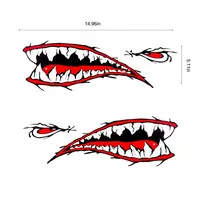 1Pair Car DIY Stickers Car Skeleton Fish Bones Vinyl...