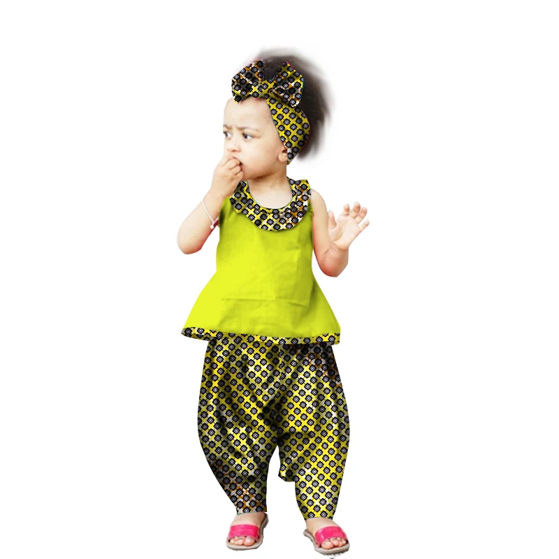 Robe Africaine African Clothing Traditional African For Direct Selling New Children Cotton Girls suit