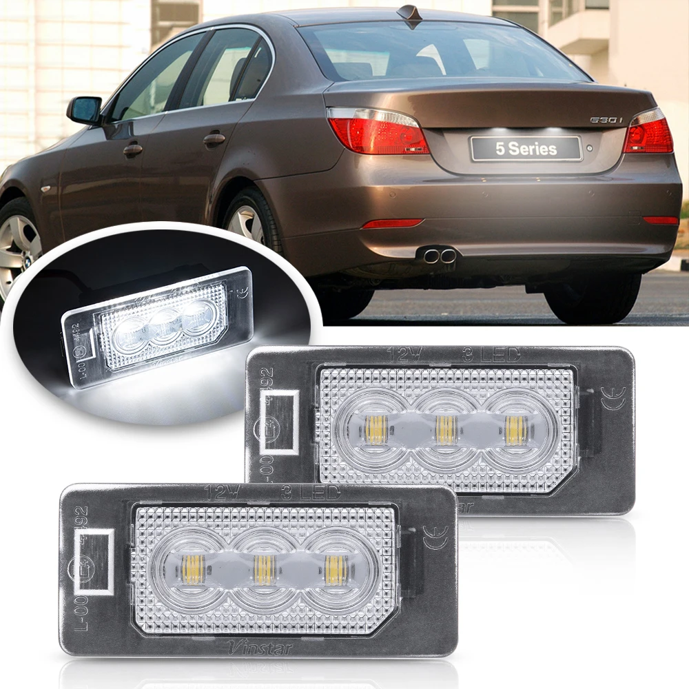2x Led License Number Plate Lights For Bmw E70 E82 E84 F22 F45 E46 E90