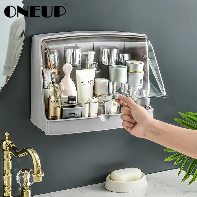 ONEUP новый органайзер для макияжа коробка хранения большая емкость Косметическая