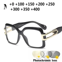 Солнцезащитные очки-хамелеоны титановые фотохромные очки для чтения мужские дальнозоркость пресбиопии с диоптриями наружные очки для пресбиопии NX