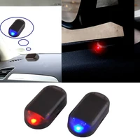 1 Pc LED Car Fake Security Light Solar Powered Simulated Dummy Alarm Wireless Warning Anti-Theft Caution Lamp Flashing Imitation 1