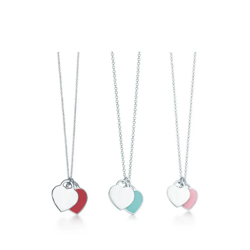 

TIF 925 Sterling Silver Charm Original Heart Necklace, Classic Style Three Colors, Holiday Gift for Girlfriend