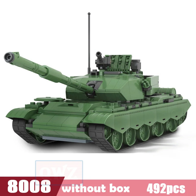 QWZ военный боевой танк модель игрушки Россия T90A морской герой лего строительные блоки собранные кирпичи для детей Подарки