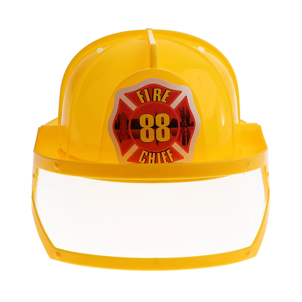 Fireman Safety Helmet Fire Fighters Hap Costume Party Cosplay ACCS Kids Toy