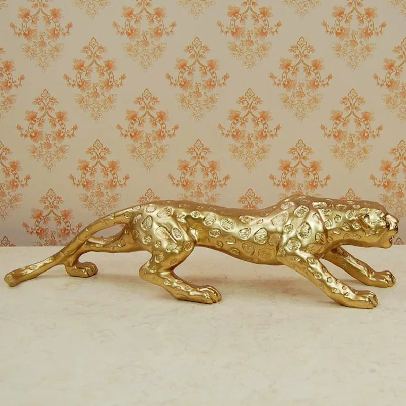 

EXQUISITE LEOPARD RESIN PANTHER FIGURINE ANIMAL ADORNMENT GIFT & CRAFT JEWELRY ACCESSORIES L3179