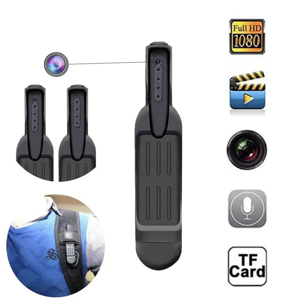 Mini Camera T189 Pen Full HD 1080P Secret Small DV Camcorder Wearable Body Digital DVR |