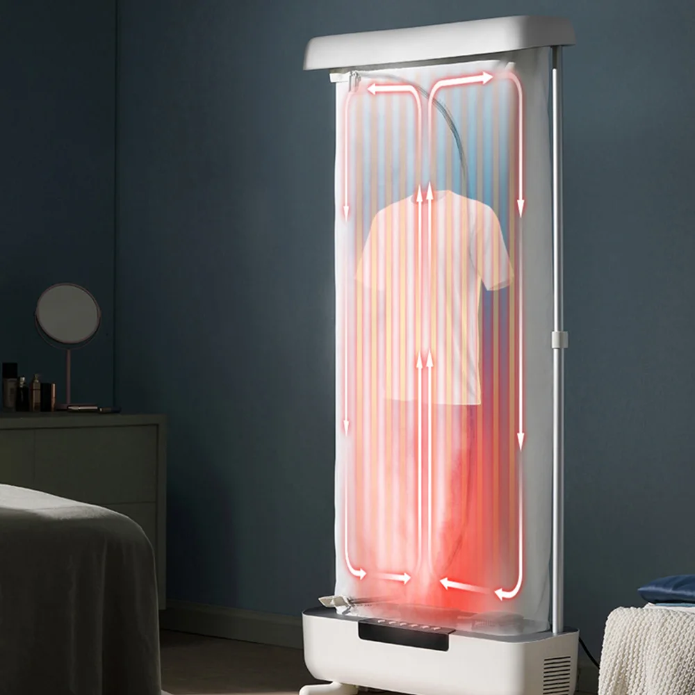 900W Portable Electric Clothes Dryer Collapsible Full Automatic Ironing Machine UV Iron Steam Clothes Dryer 220V Dryer 4