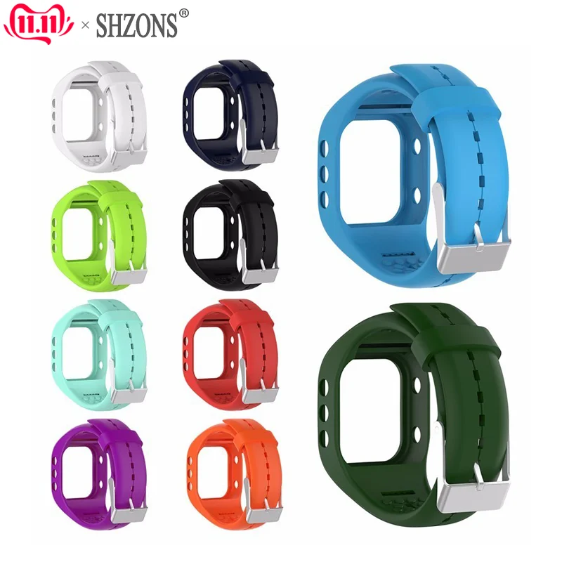 NEW High Quality Soft Silicone Replacement Wrist Band Protector Case Cover for Polar A300 Smart Watch Shell