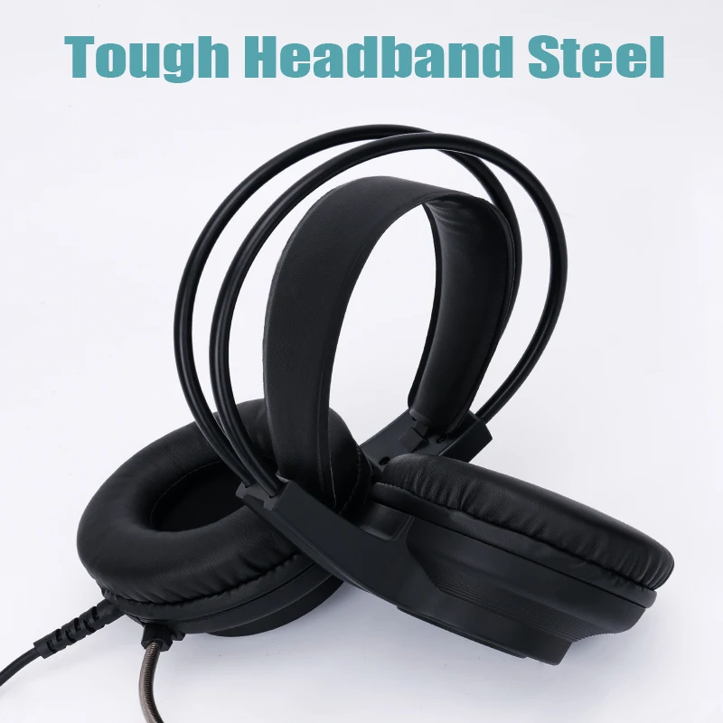 7 1 Surround Sound Gaming Headset Noise Reduction Wired Headset with RGB Lighting Microphone Suitable for PC Laptop Smart Phones