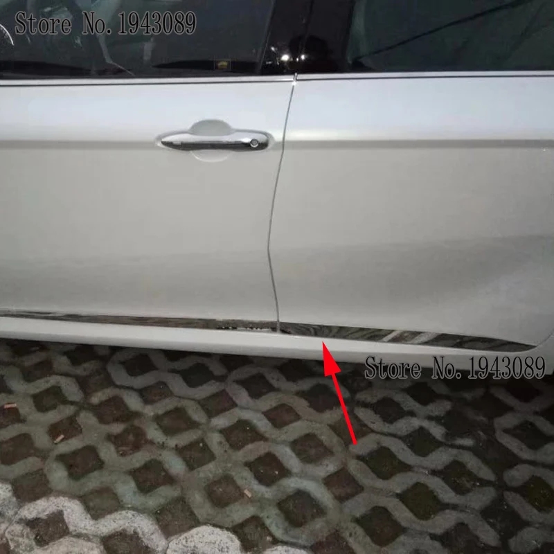 Хромированная литая дверь полоски для корпуса из нержавеющей стали для Toyota camry XV70 аксессуары накладки для отделки автомобиля Стайлинг